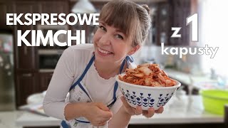 Przepis na kimchi z jednej kapusty! - Ekspresowe kimchi w kuchni mojej mamy :) Najprostsze kimchi