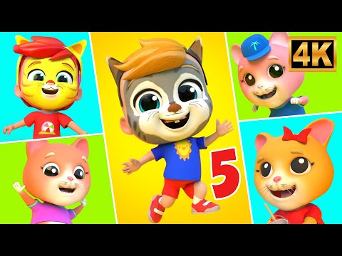 Five Little Kittens - Nursery Rhymes And Preschool Videos by Farmees Sunny Barn
