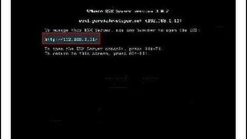 How to change vmware exs console IP address with command