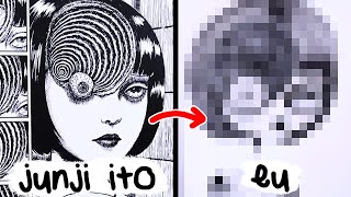 REDESENHANDO UM DESENHO DO JUNJI ITO NO MEU ESTILO