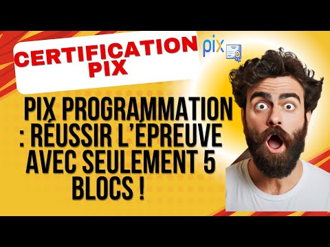 PIX Programmation : Réussir l’épreuve avec seulement 5 blocs !