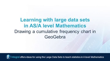 7c Drawing a cumulative frequency chart in GeoGebra