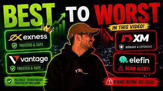 BEST TO WORST FOREX BROKERS IN 2026! 🚨 My Honest Ranking (Exness, Vantage, XM & Elefin)