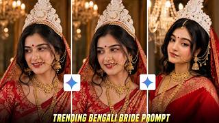 Trending Bengali Bride Photo Editing Prompt | Gemini AI Bengali Look Photo Editing Prompt screenshot 3