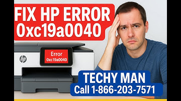 Fix HP OfficeJet Pro Error Oxc19a0040 | Easy Printer Repair by Techy Man (USA Support)