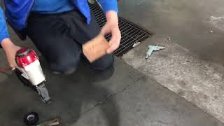 MAX 常圧ステープル用エアネイラ TA-557F/957Tフロア - YouTube