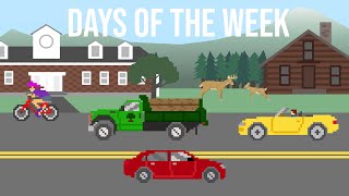 Days Of The Week With Vehicles - The Kids' Picture Show