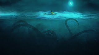 The Deep Sea ASMR Ambience (underwater sounds, waves crashing, wind)