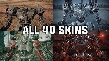 Armored Core 6: Fires of Rubicon - ALL 40 UNLOCKABLE SKIN PRESETS (Showcase)