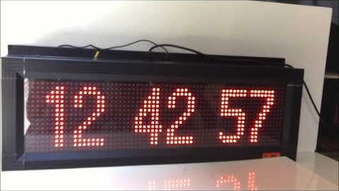 GPS LED clock