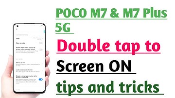 POCO M7 5G & POCO M7 Plus 5G Double tap to Screen On Settings Tips And Tricks 