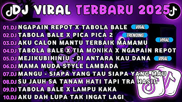DJ TIKTOK TERBARU 2025-🎵 DJ NGAPAIN REPOT X TABOLA BALE🎵 DJ TABOLA BALE X PICA PICA 2