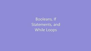 Booleans and Logic #5
