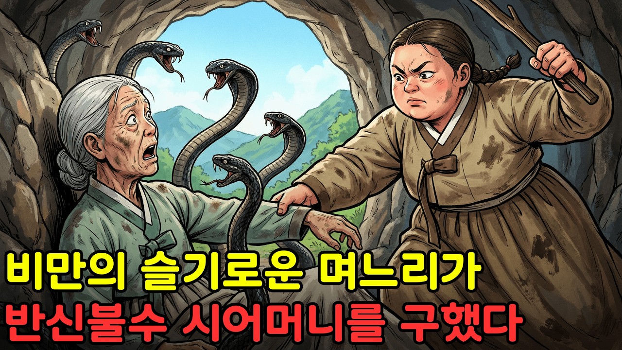 자신을 내쫓았던 시어머니가 하반신 마비로 아들에게 버림받자, 영리한 비만 며느리가 그녀를