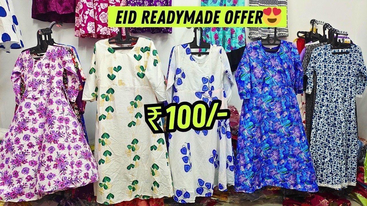 Readymade Dresses ₹100/- ONLY 😱EID OFFER Hyderabad Shopping