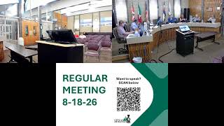 City Council Regular Meeting 8/18/26