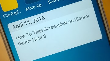 How To Take Screenshot on Redmi Note 3