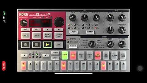#Korg #iElectribe Demo  all Extra Set B