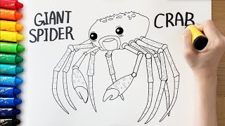 긴다리 게 거미게를 그려보자!/ How to draw giant spider crab  the Octonauts/