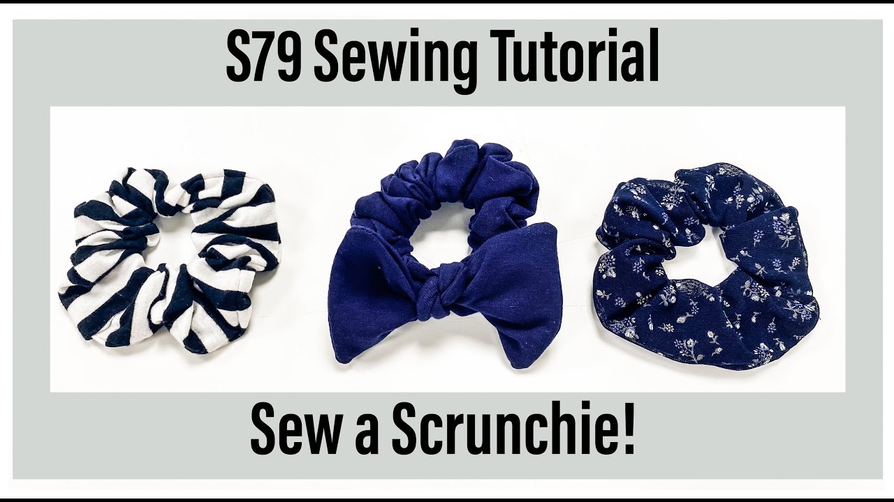 S79 How to sew a Scrunchie! - YouTube