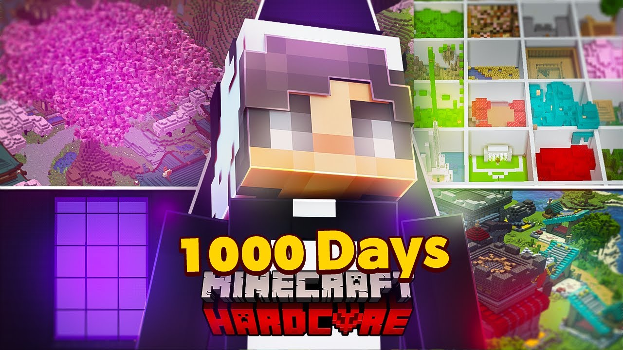 قضيت 1000 يوم في ماين كرافت هاردكور !!!