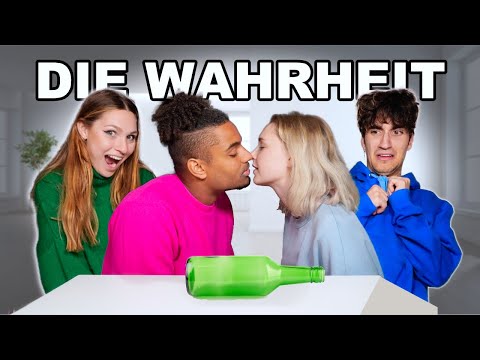 Wir spielen FLASCHENDREHEN EXTREM 😱(Auszug, Kuss, Patchy) mit Theresa, Lucy & Alex