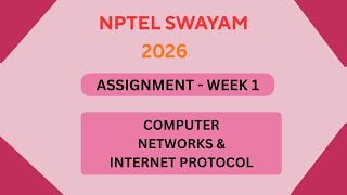NPTEL Computer networks and internet protocol ASSIGNMENT 1 Solutions | Week 1 JAN 2026 #nptel