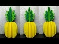 3d paper pineapple  easy paper craft for nutrition month