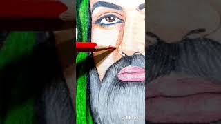 رسم الامام علي عليه السلام على طريقتي الفنيه