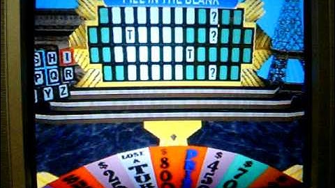 Playstation Wheel of Fortune Run Game 15 Part 1