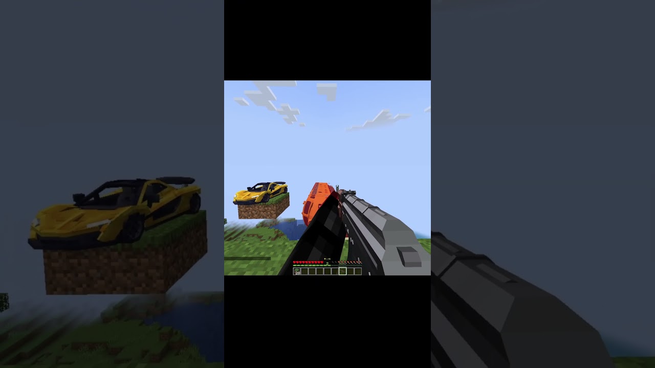 Car vs Train in Minecraft 🔥