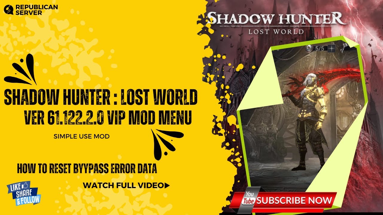 Shadow Hunter 60.122.2.0 MOD VIP Menu is a TOTAL Game Change # ...