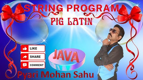 Pig Latin | Write a program to convert a word to Pig Latin using java