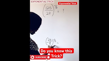 Amazing Exponential Trick. #viralmathshorts #mathshort