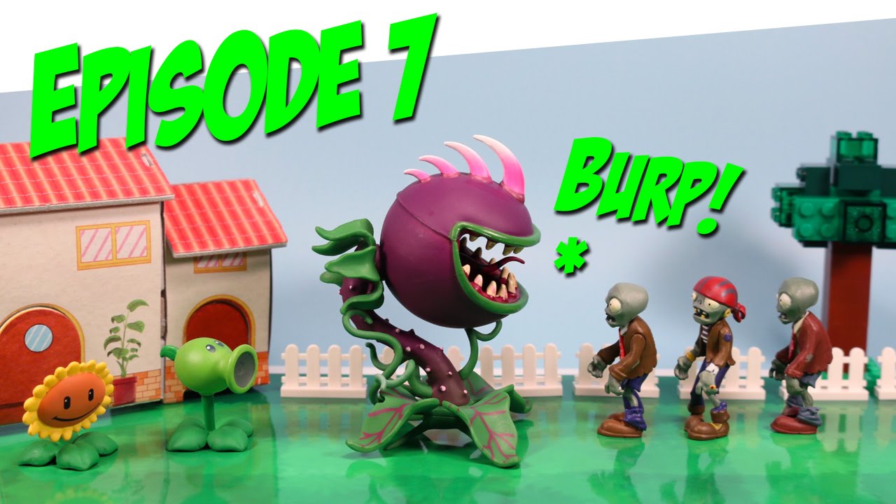 Plants Vs Zombies Toy Play Episode 7 Chomper Plants Appetite - jazwares roblox homing beacon the whispering dead action figure new