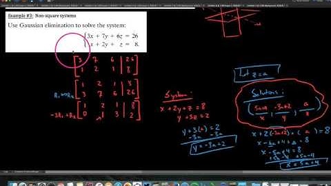 Alg3 , 6.2.3 , Solving non-square systems using matrices