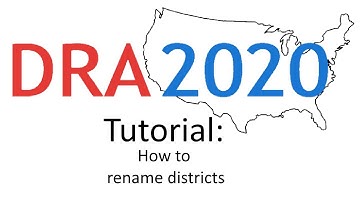 How to Rename Districts in Dave