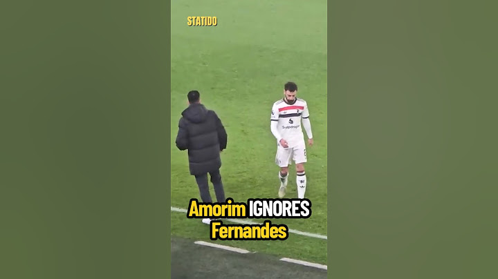 Ruben Amorim IGNORES Bruno Fernandes after red card vs Wolves 🤯🟥 #football