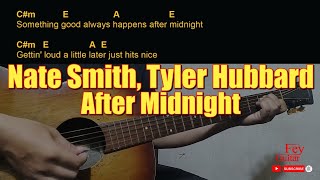 Nate Smith, Tyler Hubbard - After Midnight | Easy Guitar Chord & Lyrics cover 