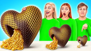 Big, Medium and Small Plate Challenge | Amazing Kitchen Recipes by Super Hyper DO