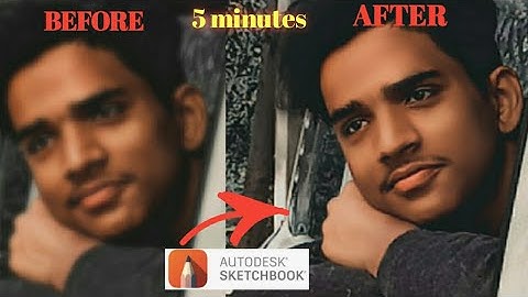 Professional Skin Smoothing tutorial in Autodesk Sketchbook - New trick 2022 like nsb pictures