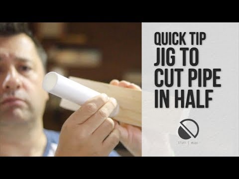 QUICK TIP -  Cut Pipe Accurately in Half (down the length)