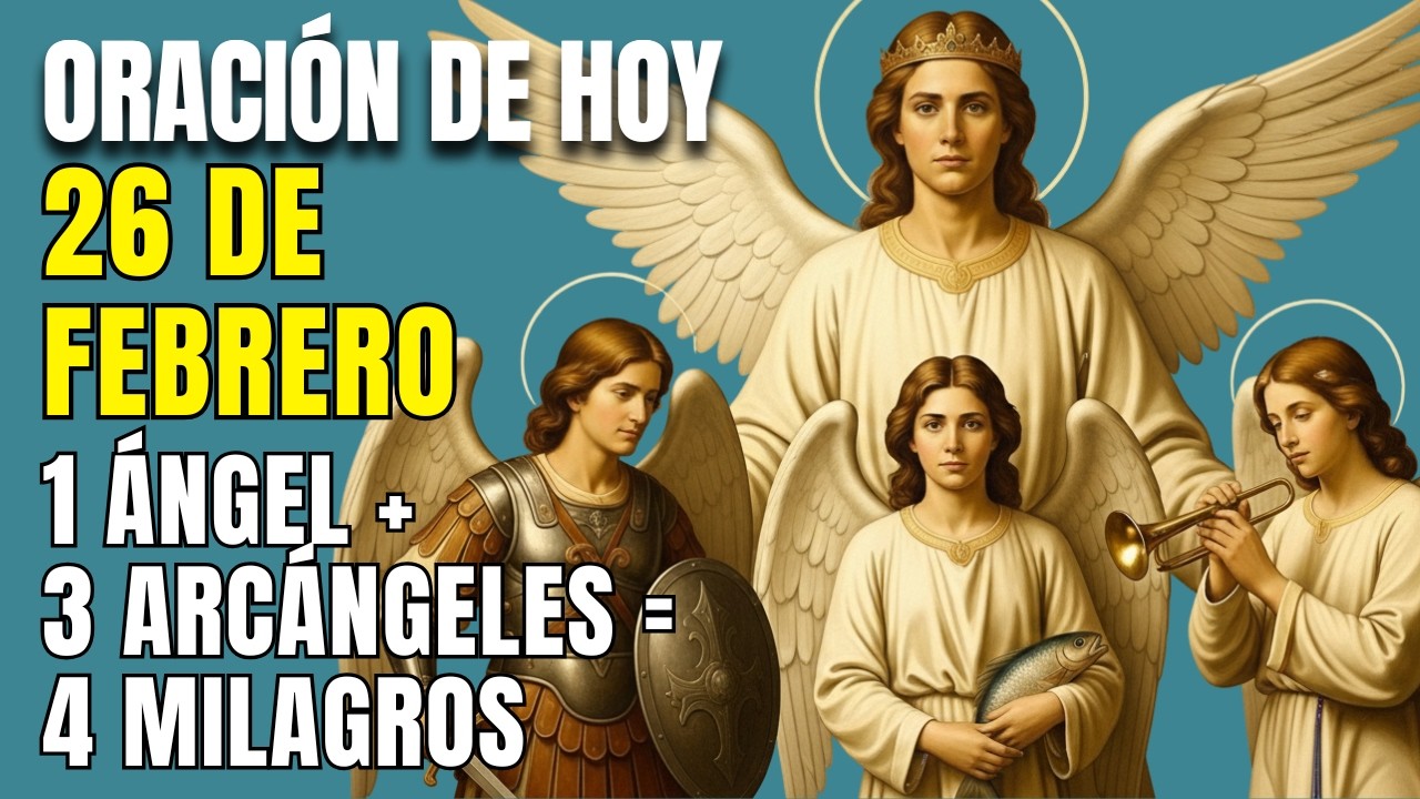 Poderosa Oración a tu Ángel de la Guarda + 3 Arcángeles para Recibir 4 Milagros Celestiales