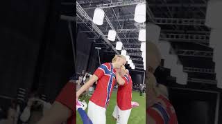 BTS for the « Rip The Script » Nike 2026 World Cup campaign with #erling #channingtatum #nike