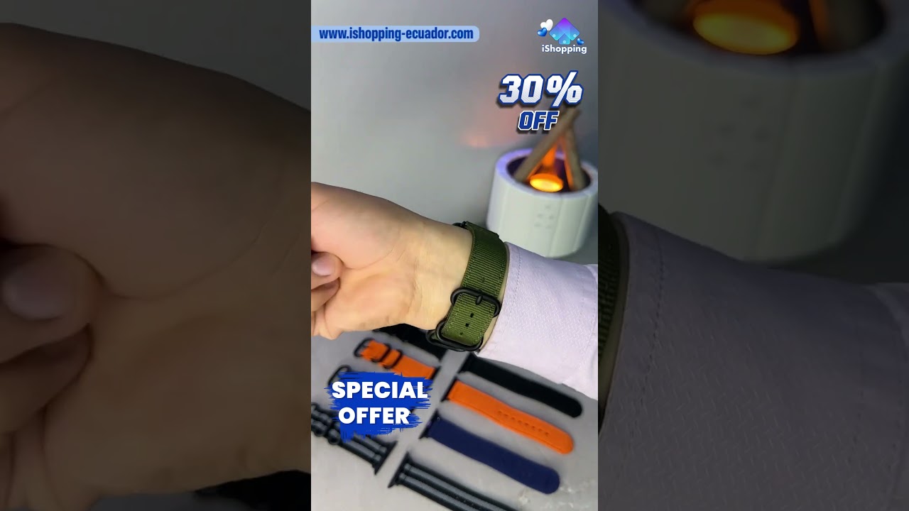 🤩Manilla Woven Nylon para Apple Watch ⌚️ 🛒