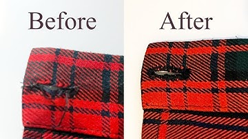 How to Repair a Buttonhole