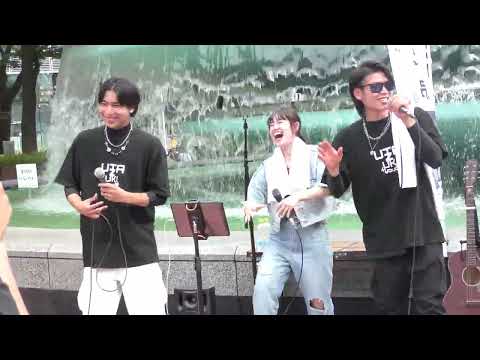 23.6.25　#イケナイ太陽（ORENGE RANGE)　#歌好き兄弟　＃みさーもん　＃名古屋栄噴水前　＠enter_brothers　＠misaamonn