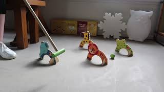 Wooden Animal Croquet Set by easy days | queenb.co.nz