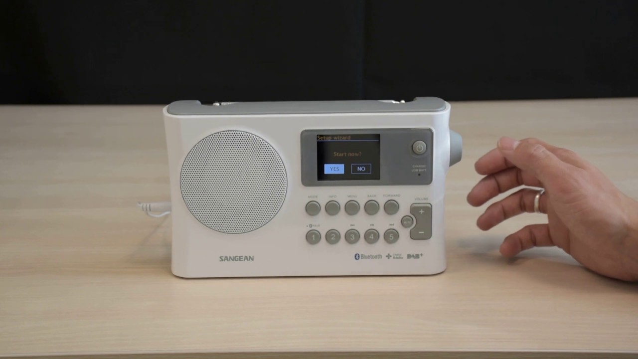 SANGEAN BTR160 DAB+ zenders zoeken YouTube