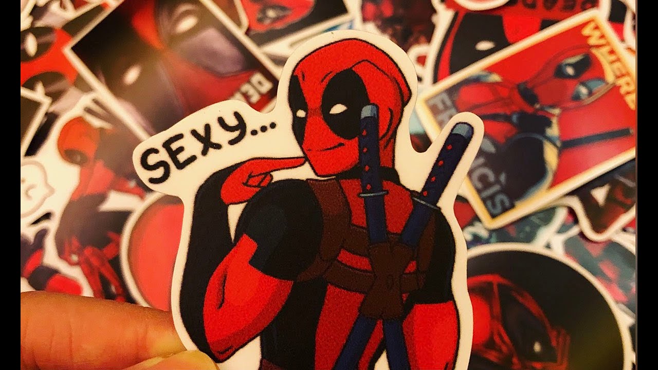 🔥 stickers DEADPOOL Hài Bựa lắm luôn, dán trang trí nón bảo hiểm 🔥 ...